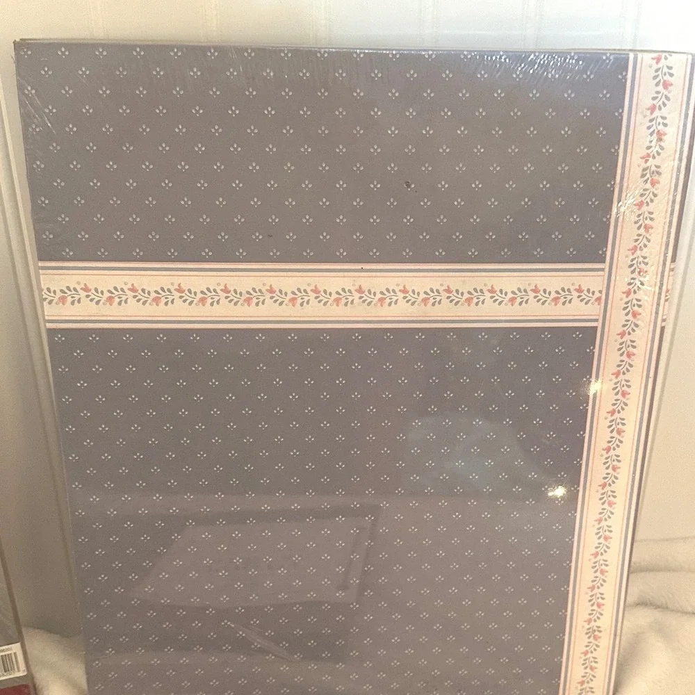 Kleer-Vu Scrapbook Set 2p 100 Pages Burgundy Blue Vintage NEW Sealed Cottagecore